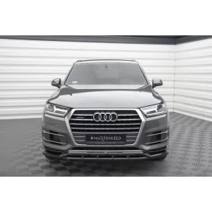 Maxton Design spoiler set suitable for side skirts, front, rear bumper and trunk of Audi Q7 2015-2019, Gloss Black-image-6347019