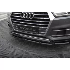 Maxton Design spoiler set suitable for side skirts, front, rear bumper and trunk of Audi Q7 2015-2019, Gloss Black-image-6347021