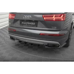 Maxton Design spoiler set suitable for side skirts, front, rear bumper and trunk of Audi Q7 2015-2019, Gloss Black-image-6347024