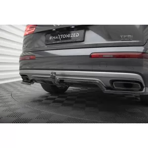 Maxton Design spoiler set suitable for side skirts, front, rear bumper and trunk of Audi Q7 2015-2019, Gloss Black-image-6347025