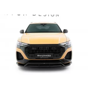 Maxton Design spoiler set suitable for side skirts, front, rear bumper and trunk of Audi Q8 after 2023, Gloss Black-image-6347042