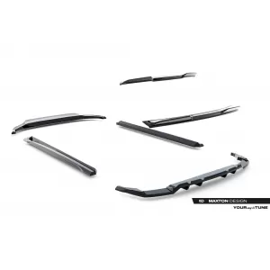 Maxton Design spoiler set suitable for side skirts, front, rear bumper and trunk of Audi SQ8, Q8 S-Line after 2023, Gloss Black-image-6347056