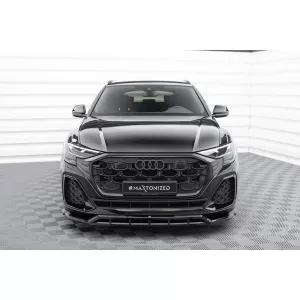 Maxton Design spoiler set suitable for side skirts, front, rear bumper and trunk of Audi SQ8, Q8 S-Line after 2023, Gloss Black-image-6347057
