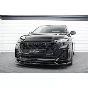 Maxton Design spoiler set suitable for side skirts, front, rear bumper and trunk of Audi SQ8, Q8 S-Line after 2023, Gloss Black-image-6347058