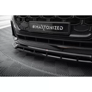 Maxton Design spoiler set suitable for side skirts, front, rear bumper and trunk of Audi SQ8, Q8 S-Line after 2023, Gloss Black-image-6347073