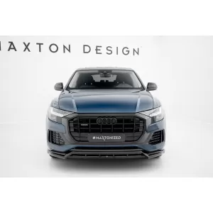 Maxton Design spoiler set suitable for side skirts, front, rear bumper and trunk of Audi Q8 2018-2023, Gloss Black-image-6347087