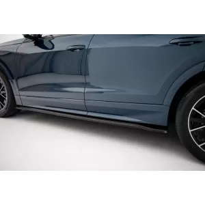 Maxton Design spoiler set suitable for side skirts, front, rear bumper and trunk of Audi Q8 2018-2023, Gloss Black-image-6347091