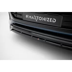 Maxton Design spoiler set suitable for side skirts, front, rear bumper and trunk of Audi Q8 2018-2023, Gloss Black-image-6347092