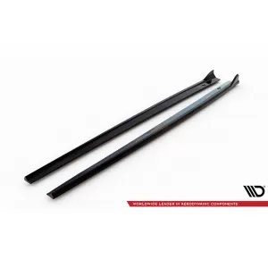 Maxton Design spoiler set suitable for side skirts, front, rear bumper and trunk of Audi RS3 Sedan 8V 2016-2020, Gloss Black-image-6347102