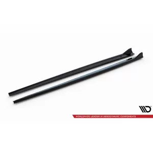 Maxton Design spoiler set suitable for side skirts, front, rear bumper and trunk of Audi RS3 Sedan 8V 2016-2020, Gloss Black-image-6347103