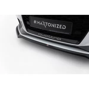 Maxton Design spoiler set suitable for side skirts, front, rear bumper and trunk of Audi RS3 Sedan 8V 2016-2020, Gloss Black-image-6347114