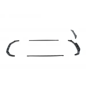 Maxton Design version 1 spoiler set suitable for side skirts, front, rear bumper and trunk of Audi RS3 Sportback 8Y after 2024, Gloss Black-image-6347124