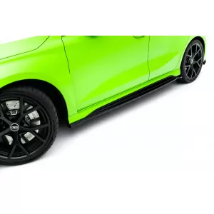 Maxton Design version 1 spoiler set suitable for side skirts, front, rear bumper and trunk of Audi RS3 Sportback 8Y after 2024, Gloss Black-image-6347139