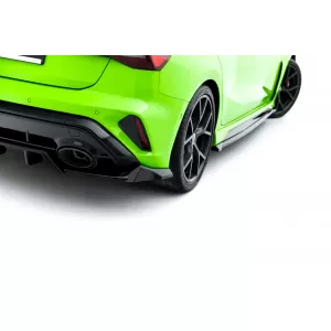 Maxton Design version 1 spoiler set suitable for side skirts, front, rear bumper and trunk of Audi RS3 Sportback 8Y after 2024, Gloss Black-image-6347142