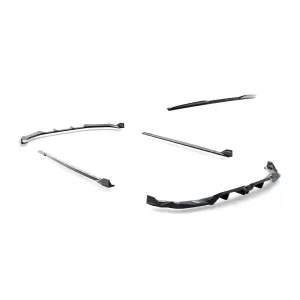 Maxton Design version 2 spoiler set suitable for side skirts, front, rear bumper and trunk of Audi RS3 Sportback 8Y after 2024, Gloss Black-image-6347149