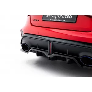 Maxton Design version 2 spoiler set suitable for side skirts, front, rear bumper and trunk of Audi RS3 Sedan 8Y after 2024, Gloss Black-image-6347205