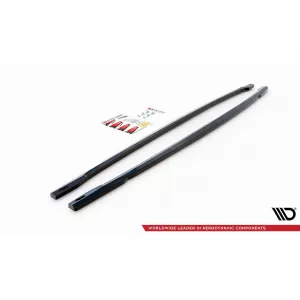 Maxton Design spoiler set suitable for side skirts, front, rear bumper and trunk of Audi RS3 Sedan 8Y 2020-2024, Gloss Black-image-6347235