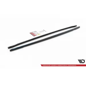 Maxton Design spoiler set suitable for side skirts, front, rear bumper and trunk of Audi RS3 Sedan 8Y 2020-2024, Gloss Black-image-6347236