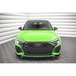Maxton Design spoiler set suitable for side skirts, front, rear bumper and trunk of Audi RS3 Sedan 8Y 2020-2024, Gloss Black-image-6347245
