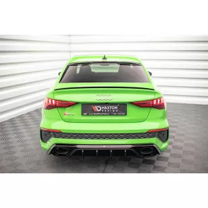 Maxton Design spoiler set suitable for side skirts, front, rear bumper and trunk of Audi RS3 Sedan 8Y 2020-2024, Gloss Black-image-6347246