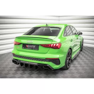 Maxton Design spoiler set suitable for side skirts, front, rear bumper and trunk of Audi RS3 Sedan 8Y 2020-2024, Gloss Black-image-6347247