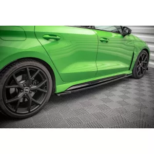 Maxton Design spoiler set suitable for side skirts, front, rear bumper and trunk of Audi RS3 Sedan 8Y 2020-2024, Gloss Black-image-6347250