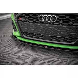 Maxton Design spoiler set suitable for side skirts, front, rear bumper and trunk of Audi RS3 Sedan 8Y 2020-2024, Gloss Black-image-6347251