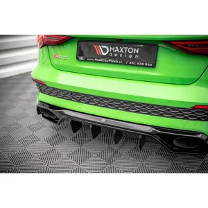 Maxton Design spoiler set suitable for side skirts, front, rear bumper and trunk of Audi RS3 Sedan 8Y 2020-2024, Gloss Black-image-6347254