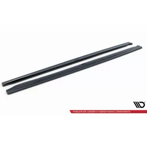 Maxton Design spoiler set suitable for side skirts, front, rear bumper and trunk of Audi RS4 B9 2019-2024, Gloss Black-image-6347261