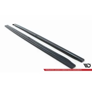 Maxton Design spoiler set suitable for side skirts, front, rear bumper and trunk of Audi RS4 B9 2019-2024, Gloss Black-image-6347262