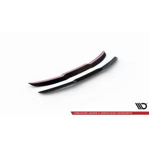 Maxton Design spoiler set suitable for side skirts, front, rear bumper and trunk of Audi RS4 B9 2019-2024, Gloss Black-image-6347268