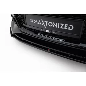 Maxton Design spoiler set suitable for side skirts, front, rear bumper and trunk of Audi RS5 Sportback F5 2017-2019, Gloss Black-image-6347300
