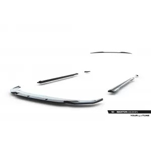 Maxton Design spoiler set suitable for side skirts, front, rear bumper and trunk of Audi RSQ3 Sportback F3 2019-2025, Gloss Black-image-6347307