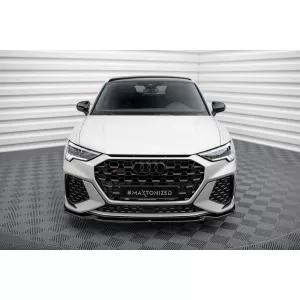 Maxton Design spoiler set suitable for side skirts, front, rear bumper and trunk of Audi RSQ3 Sportback F3 2019-2025, Gloss Black-image-6347309