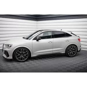 Maxton Design spoiler set suitable for side skirts, front, rear bumper and trunk of Audi RSQ3 Sportback F3 2019-2025, Gloss Black-image-6347311