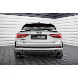 Maxton Design spoiler set suitable for side skirts, front, rear bumper and trunk of Audi RSQ3 Sportback F3 2019-2025, Gloss Black-image-6347312