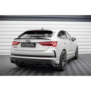 Maxton Design spoiler set suitable for side skirts, front, rear bumper and trunk of Audi RSQ3 Sportback F3 2019-2025, Gloss Black-image-6347313