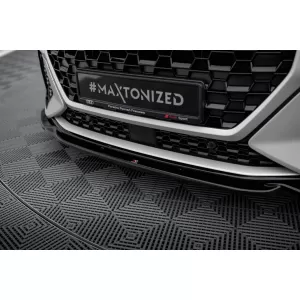 Maxton Design spoiler set suitable for side skirts, front, rear bumper and trunk of Audi RSQ3 Sportback F3 2019-2025, Gloss Black-image-6347314