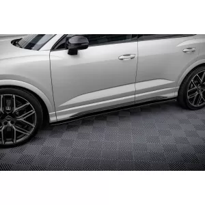 Maxton Design spoiler set suitable for side skirts, front, rear bumper and trunk of Audi RSQ3 Sportback F3 2019-2025, Gloss Black-image-6347316