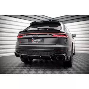 Maxton Design spoiler set suitable for side skirts, front, rear bumper and trunk of Audi RSQ8 2019-2023, Gloss Black-image-6347357