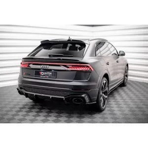 Maxton Design spoiler set suitable for side skirts, front, rear bumper and trunk of Audi RSQ8 2019-2023, Gloss Black-image-6347358