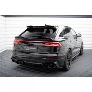 Maxton Design spoiler set suitable for side skirts, front, rear bumper and trunk of Audi RSQ8 2019-2023, Gloss Black-image-6347359