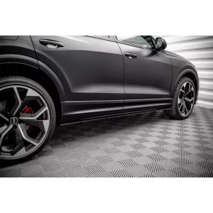 Maxton Design spoiler set suitable for side skirts, front, rear bumper and trunk of Audi RSQ8 2019-2023, Gloss Black-image-6347362