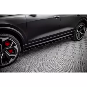 Maxton Design spoiler set suitable for side skirts, front, rear bumper and trunk of Audi RSQ8 2019-2023, Gloss Black-image-6347363