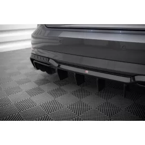 Maxton Design spoiler set suitable for side skirts, front, rear bumper and trunk of Audi S3 Sportback 8V 2016-2020, Gloss Black-image-6347391