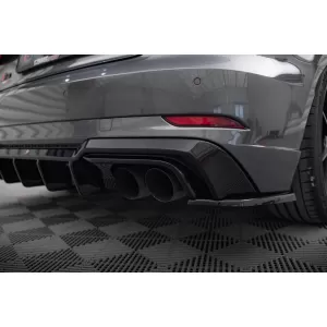 Maxton Design spoiler set suitable for side skirts, front, rear bumper and trunk of Audi S3 Sportback 8V 2016-2020, Gloss Black-image-6347392
