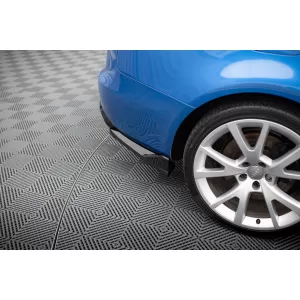 Maxton Design spoiler set suitable for side skirts, front and rear bumper of Audi S4 Sedan B8 2008-2011, Gloss Black-image-6347408