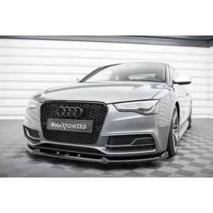 Maxton Design spoiler set suitable for side skirts, front, rear bumper and trunk of Audi S5 Coupe 8T 2011-2016, Gloss Black-image-6347424