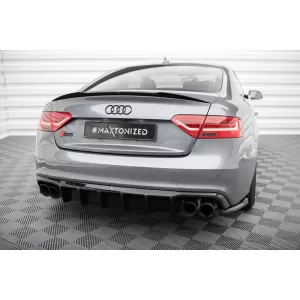 Maxton Design spoiler set suitable for side skirts, front, rear bumper and trunk of Audi S5 Coupe 8T 2011-2016, Gloss Black-image-6347426