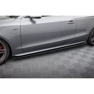 Maxton Design spoiler set suitable for side skirts, front, rear bumper and trunk of Audi S5 Coupe 8T 2011-2016, Gloss Black-image-6347428